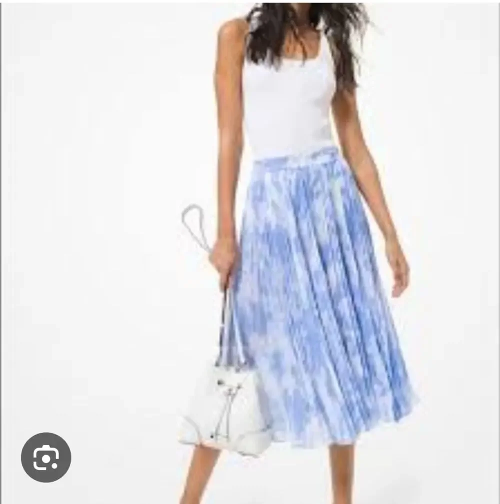 Michael Kors Tie-Dye Georgette Pleated Skirt size S